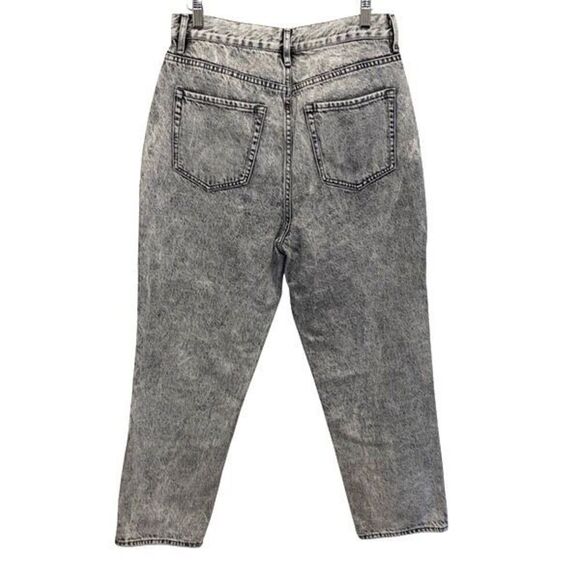 Pacsun Womens Acid Wash High Rise Straight Button Fly Jeans Black Size 29 - Picture 3 of 11